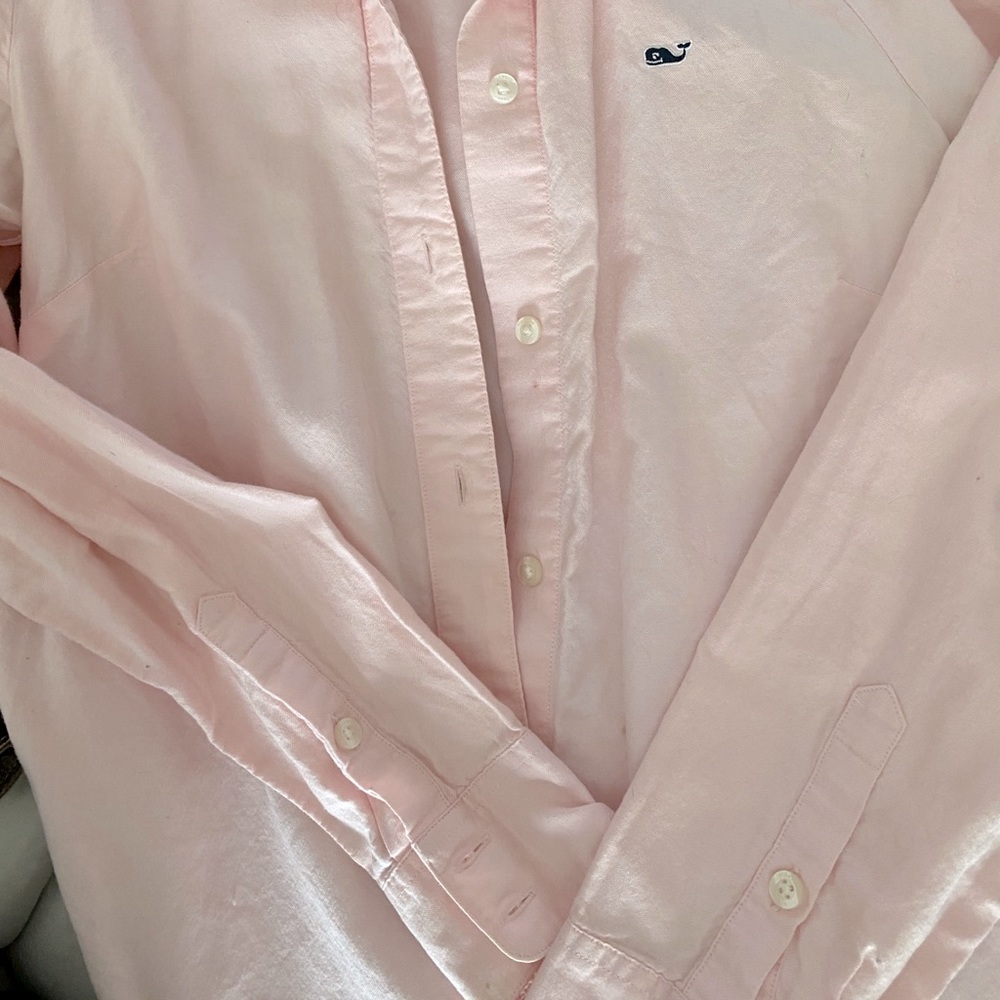 Vineyard vines pink Oxford